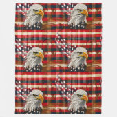 Liberty Soars Decke Adler und Flagge Heim Geschenk (Vorderseite)