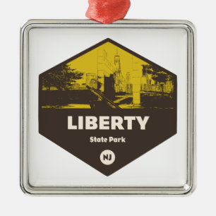 Liberty Staat Park New Jersey Ornament Aus Metall