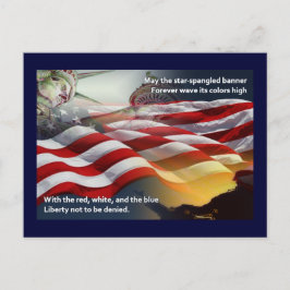 Liberty Star-Spangled Banner Postkarte