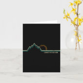 Liberty State Park New Jersey Mountain Retro Karte (Gelbe Blume)