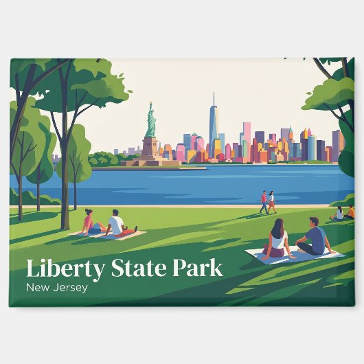 Liberty State Park USA Magnet (Vorderseite)