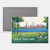 Liberty State Park USA Magnet (Vorderseite/Rückseite)