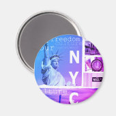 Liberty Statue New York City Nyc Magnet (Vorderseite/Rückseite)