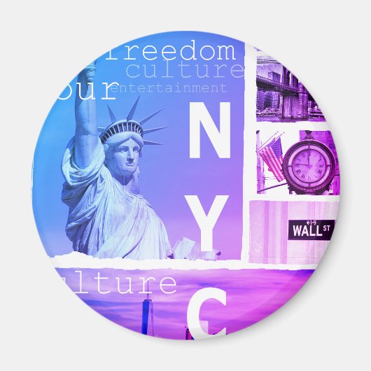 Liberty Statue New York City Nyc Magnet (Vorne)