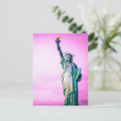 Liberty Statue New York Postkarte (Stehend Vorderseite)