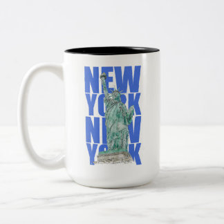 Liberty Statue New York Zweifarbige Tasse