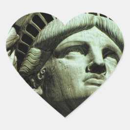Liberty-Staue Herz-Aufkleber