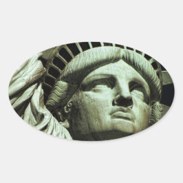 Liberty-Staue Ovaler Aufkleber