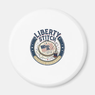Liberty Stitch Patriotische Stickerei Nadel Magnet