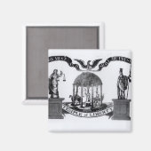 Liberty-Tempel, 1834 Magnet (Vorderseite/Rückseite)
