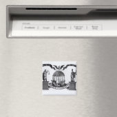 Liberty-Tempel, 1834 Magnet (In Situ (Geschirrspüler))