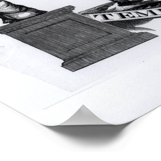 Liberty-Tempel, 1834 Poster (Ecke)