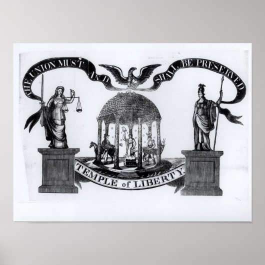 Liberty-Tempel, 1834 Poster (Vorne)