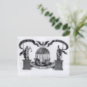Liberty-Tempel, 1834 Postkarte (Stehend Vorderseite)