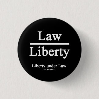 Liberty under Law Button (klein)