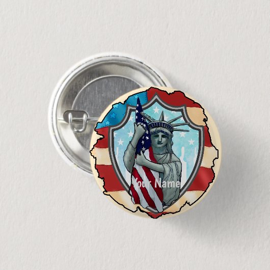 Liberty USA Button (Vorne & Hinten)