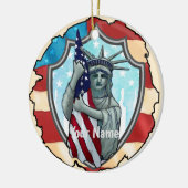 Liberty USA Keramik Ornament (Links)