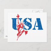 Liberty USA Postcard Postkarte (Vorne/Hinten)