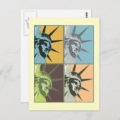 Liberty USA Postkarte (Vorne/Hinten)