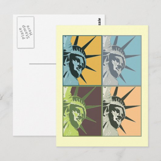 Liberty USA Postkarte (Vorne/Hinten)