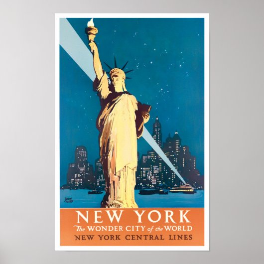 Liberty Vintage Reiseplakat Poster (Vorne)