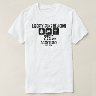Liberty Waffen Religion etabliert 1776 250. T-Shirt
