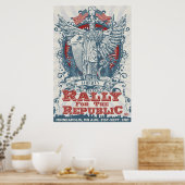 LibertyManiacs Kundgebung Riesiges Poster (Küche)