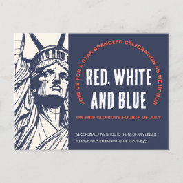 Liberty's Call bis 4. Juli Einladung Postkarte