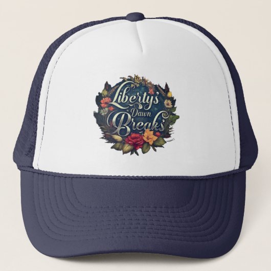 Liberty's Dawn bricht Trucker Hat Truckerkappe (Vorderseite)