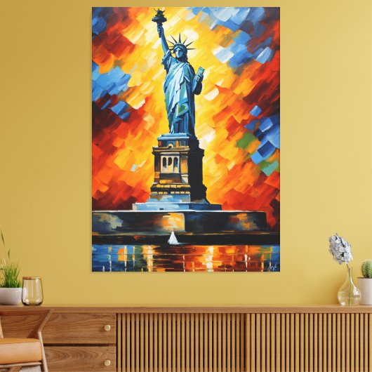 Liberty's Fiery Passage Leinwanddruck (Insitu (Wohnzimmer))