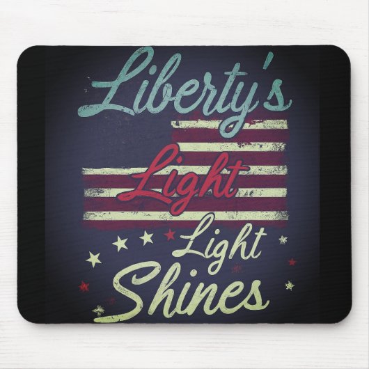 Liberty's Flame Lights Night Mousepad (Vorne)