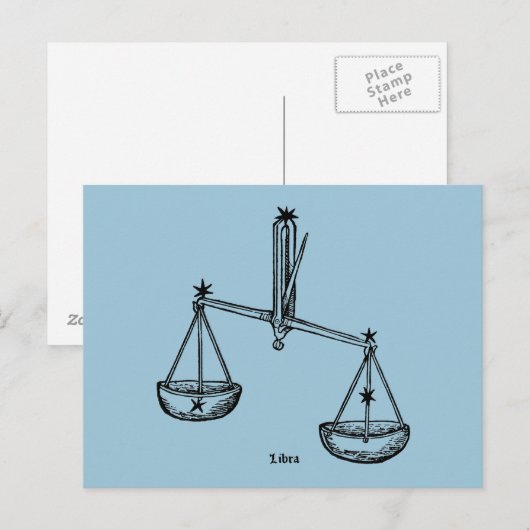 Libra, 1482 postkarte (Vorne/Hinten)