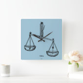 Libra, 1482 quadratische wanduhr (Zuhause)