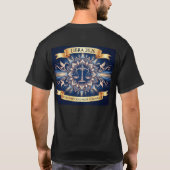 Libra 2026 “Choose Alignment” Scales Mandala T-Shirt (Rückseite)