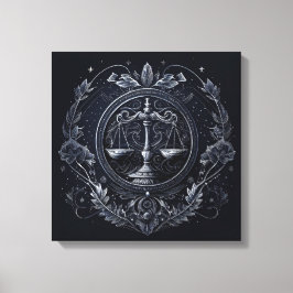 Libra - 23. September - 22. Oktober Canvas Print Leinwanddruck