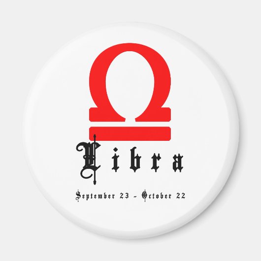 Libra, 23. September - 22. Oktober Magnet (Vorne)