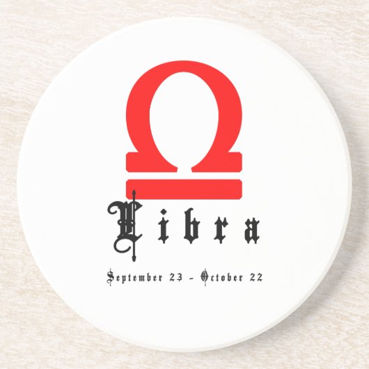 Libra, 23. September - 22. Oktober Untersetzer (Vorne)
