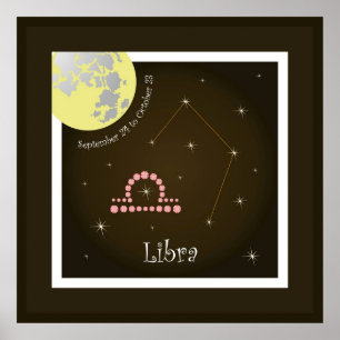 Libra 24. September bis 23. Oktober Poster