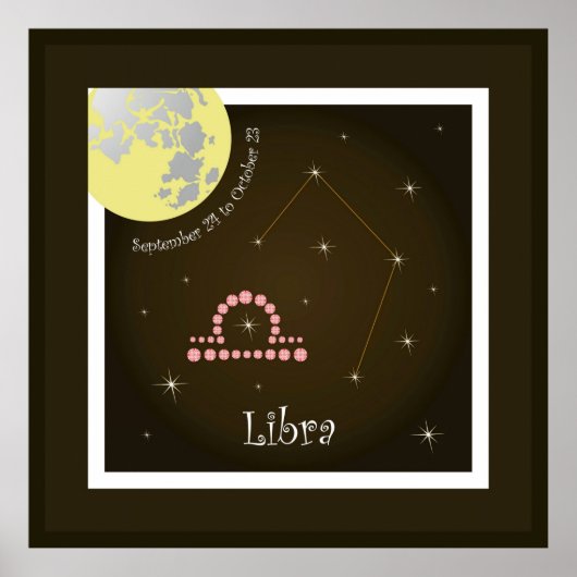 Libra 24. September bis 23. Oktober Poster (Vorne)