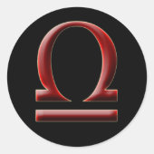 Libra #2-Aufkleber Runder Aufkleber (Vorderseite)