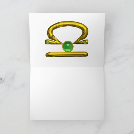LIBRA 2 Zodiac Geburtstag Karte (Innenseite)
