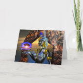 LIBRA 2 Zodiac Geburtstag Karte (Vorderseite)