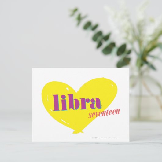 Libra 3 postkarte (Stehend Vorderseite)