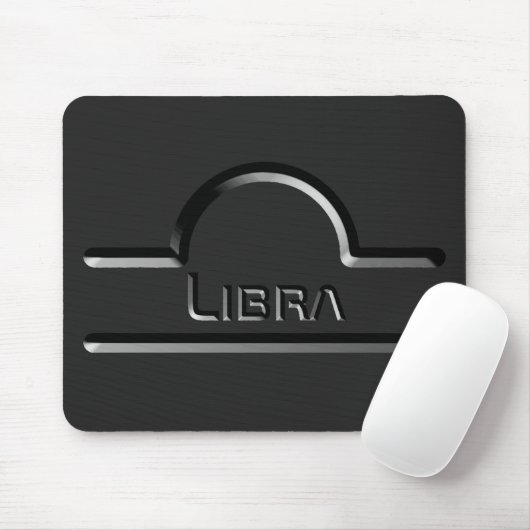 Libra, abstraktes Design des odiakischen Zeichens Mousepad (Mit Mouse)