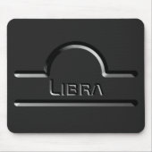 Libra, abstraktes Design des odiakischen Zeichens Mousepad (Vorne)