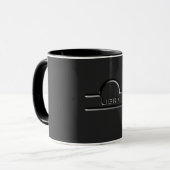Libra, abstraktes Design des odiakischen Zeichens Tasse (Vorderseite Links)