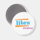Libra Aqua Magnet (Vorderseite/Rückseite)