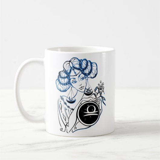 Libra Art Deco Lady Kaffeetasse (Links)