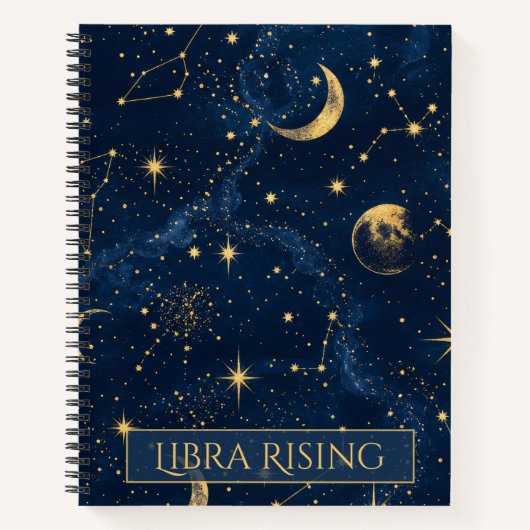 Libra Ascendant Himmelsastrologie-Notizbuch Notizblock (Vorderseite)
