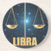 Libra-Astrologie Getränkeuntersetzer (Vorne)